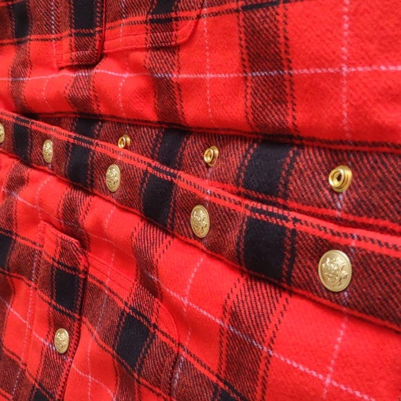 NWT J. Crew XL Buffalo Check Plaid Crest Snap Button Cropped Puffer Jacket BV699 - Picture 6 of 16